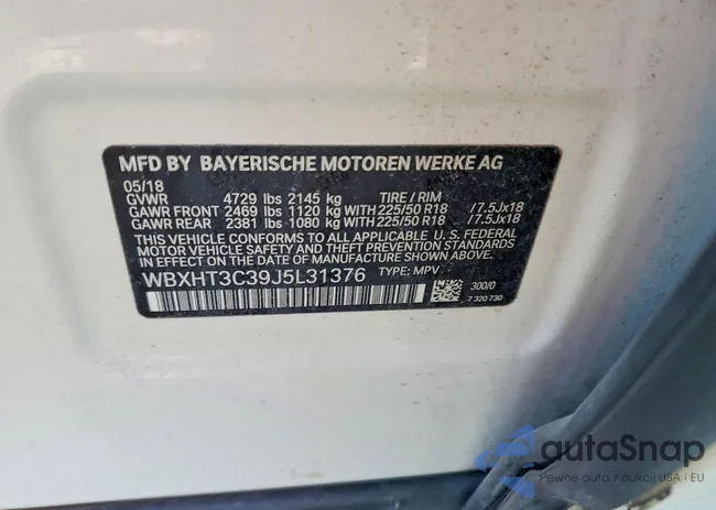 WBXHT3C39J5L31376: 74861455