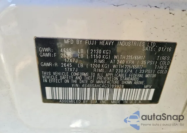 4S4BSAHC4G3289928: 73611335