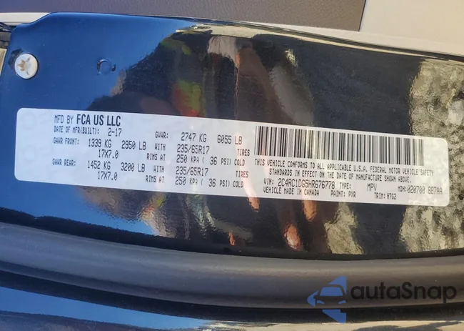 2C4RC1DG5HR676778: 72760635