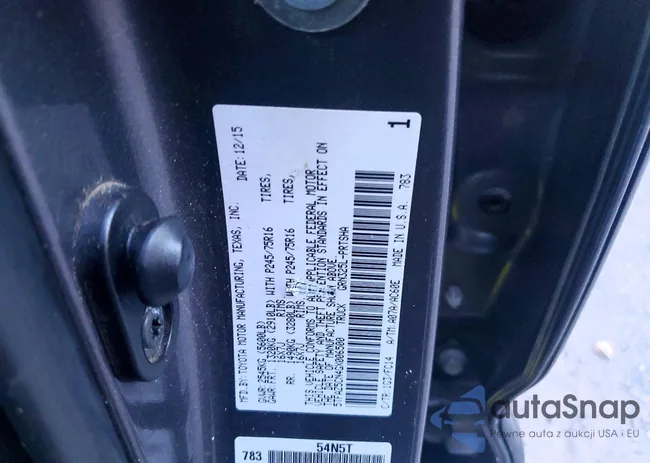 5TFAZ5CN4GX006500: 72350965