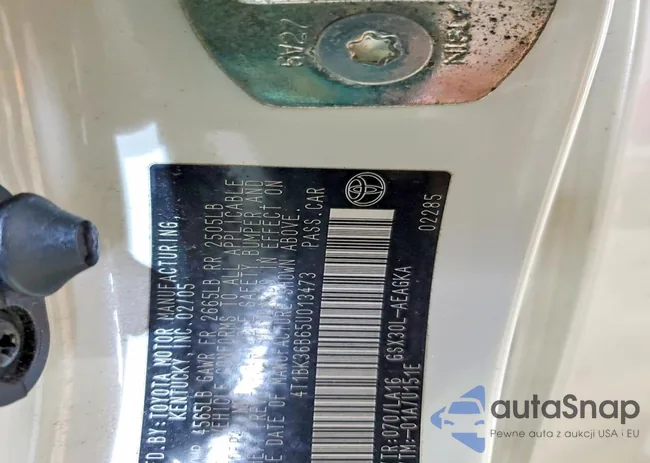 4T1BK36B65U013473: 99768885