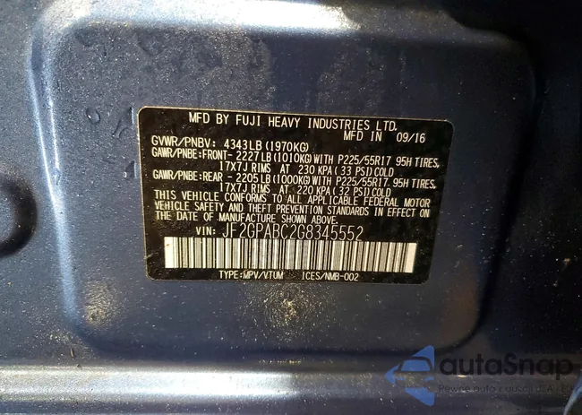 JF2GPABC2G8345552: 74293985