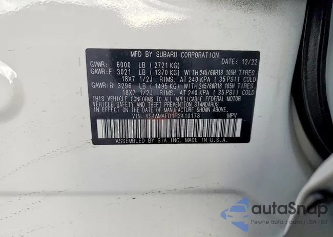 4S4WMAED1P3410178: 99650845