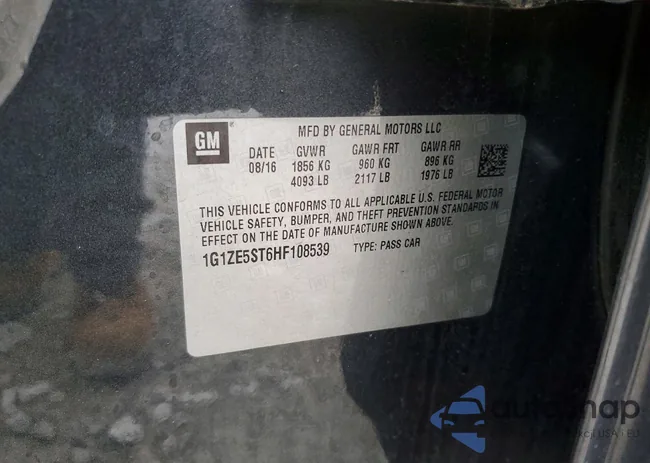 1G1ZE5ST6HF108539: 99866545