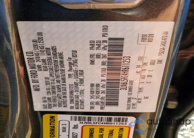 3LN6L5FC4HR611253: 97681015