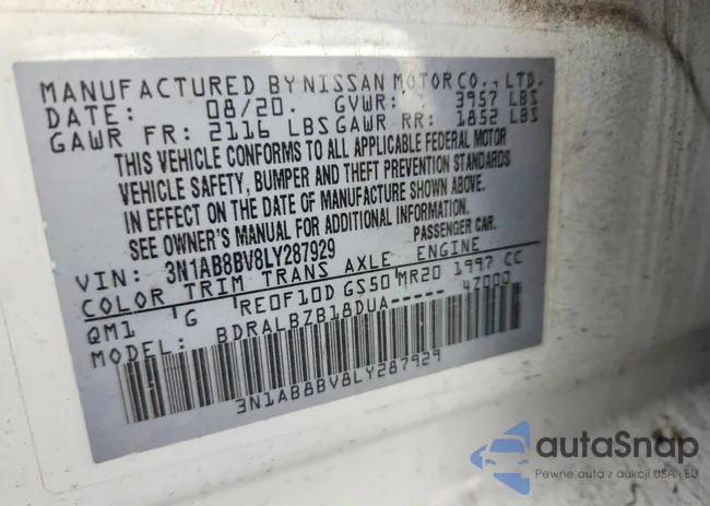 3N1AB8BV8LY287929: 98882505