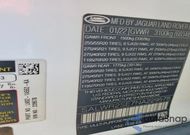 SALWR2SE7NA229578: 74284855