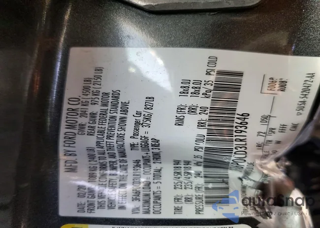 3FA6P0CD3LR193646: 73310085