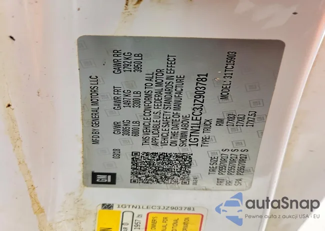 1GTN1LEC3JZ903781: 99574785