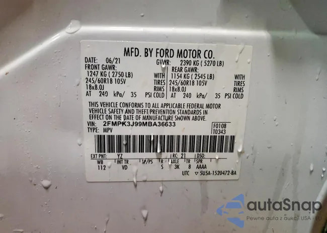 2FMPK3J99MBA36633: 72202925