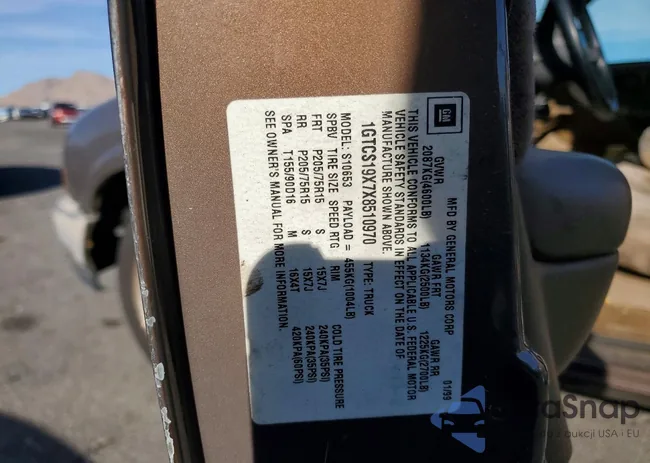 1GTCS19X7X8510970: 73761115