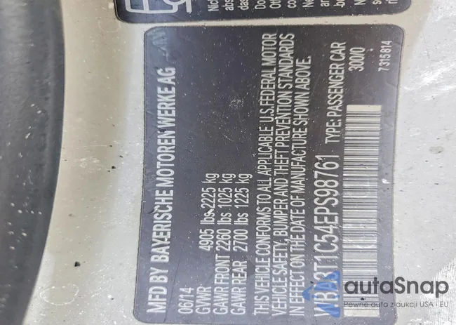 WBA3T1C54EPS98761: 72617655