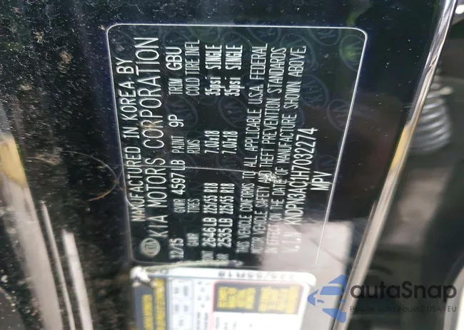 KNDPN3AC1H7032274: 98779315