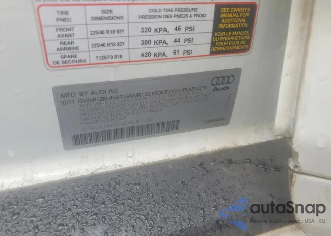 WAUKJAFM5CA067744: 73756535