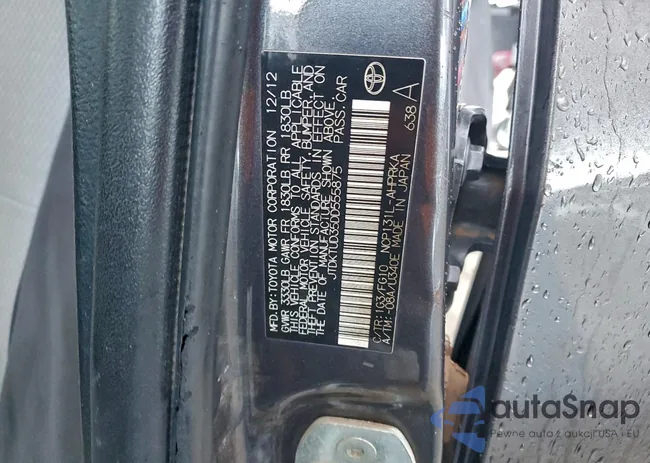 JTDKTUD35DD555875: 99356285