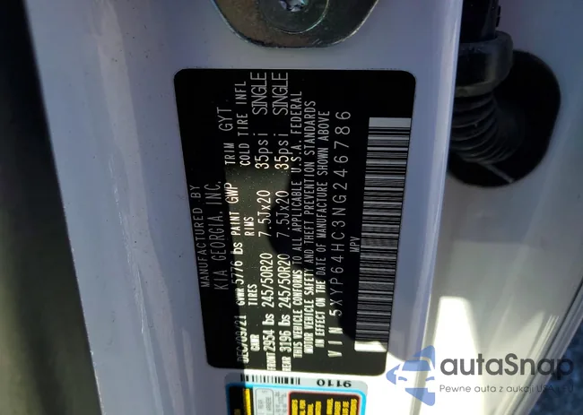 5XYP64HC3NG246786: 73237565