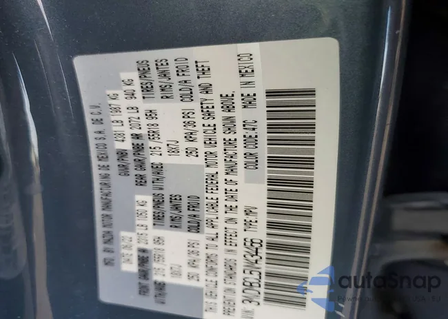 3MVDMBCL5NM434456: 72589855