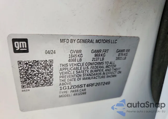 1G1ZD5ST4RF207249: 99042685