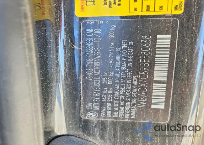 WBADX7C59BE580638: 74434305