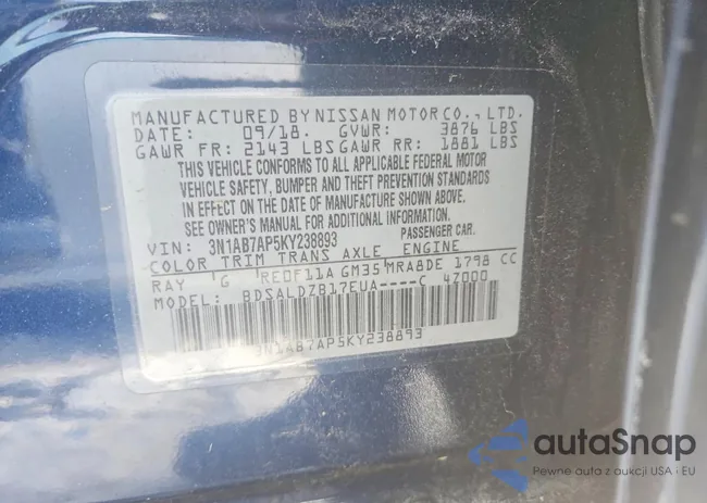 3N1AB7AP5KY238893: 75233955