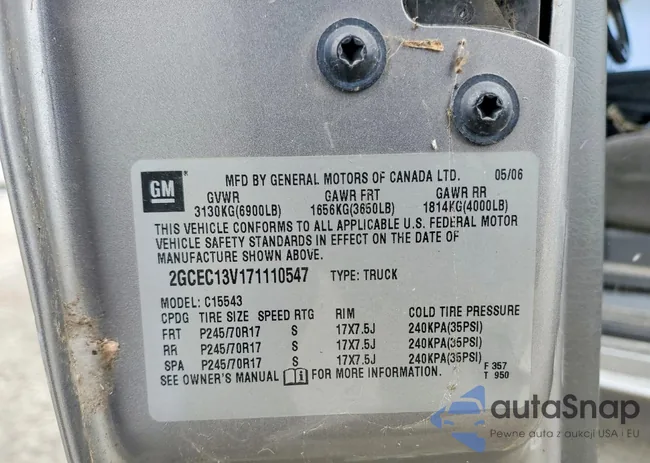 2GCEC13V171110547: 74895315