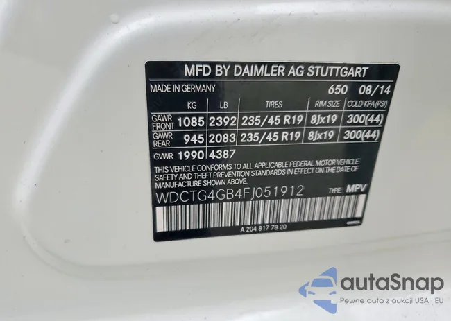 WDCTG4GB4FJ051912: 73675215