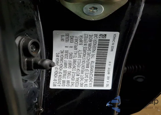 2HGFC2F83KH587708: 73593135