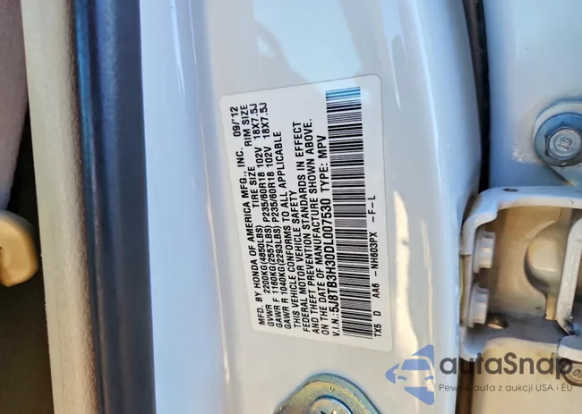 5J8TB3H30DL007530: 73301495