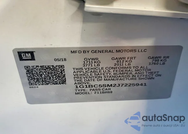 1G1BC5SM2J7225941: 73663535