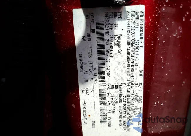 1FADP3F27DL156716: 74439355