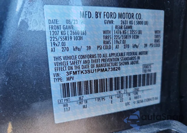 3FMTK3SU1PMA73826: 73226545