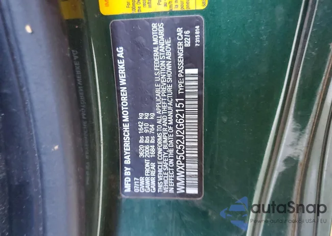 WMWXP5C52J2G62151: 99917555