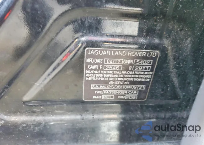 SAJWJ2GD8H8W09721: 97802845