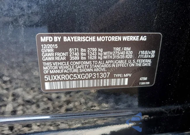 5UXKR0C5XG0P31307: 75485115