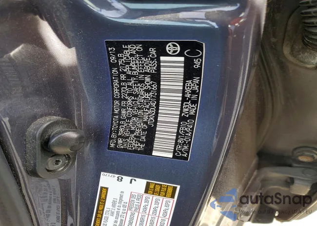 JTDKN3DU4D1731667: 99320285