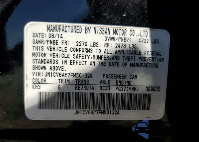 JN1CV6AP7FM501324: 74902135