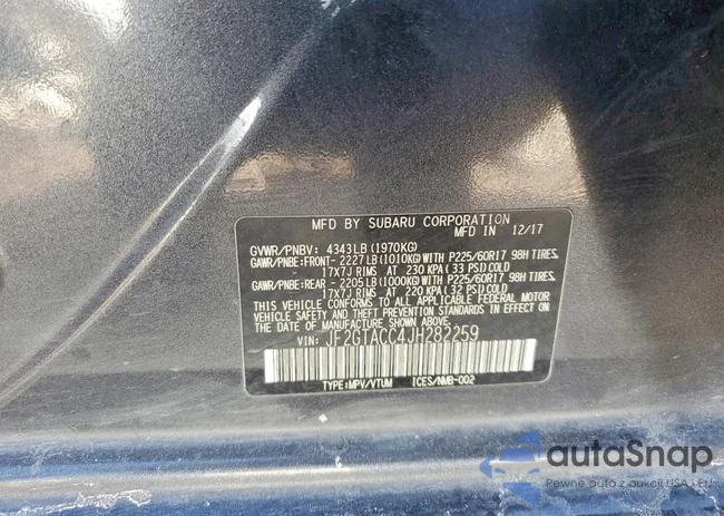 JF2GTACC4JH282259: 74469895