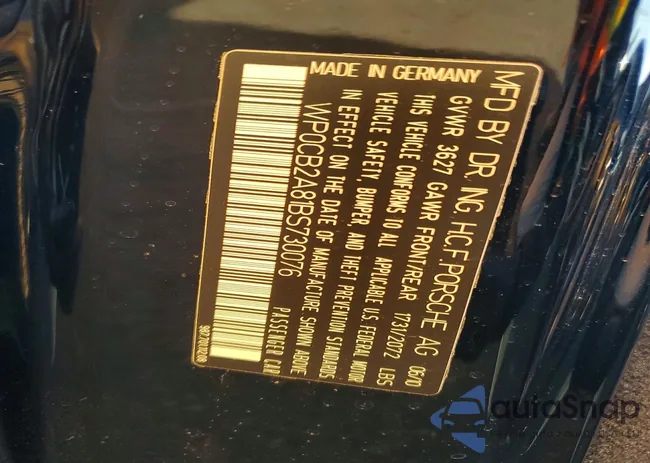 WP0CB2A81BS730076: 73936325