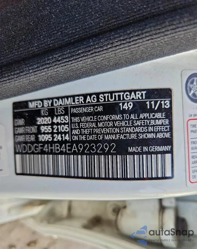 WDDGF4HB4EA923292: 72552105