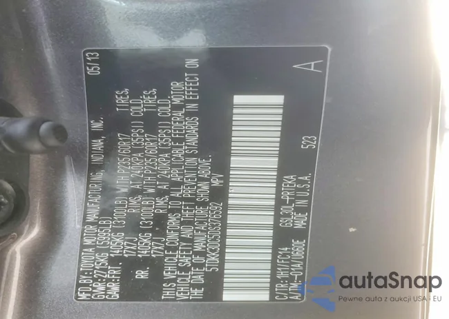 5TDKK3DC5DS376592: 75344785