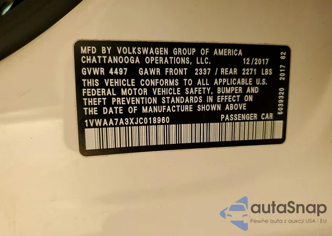 1VWAA7A3XJC018960: 73418805