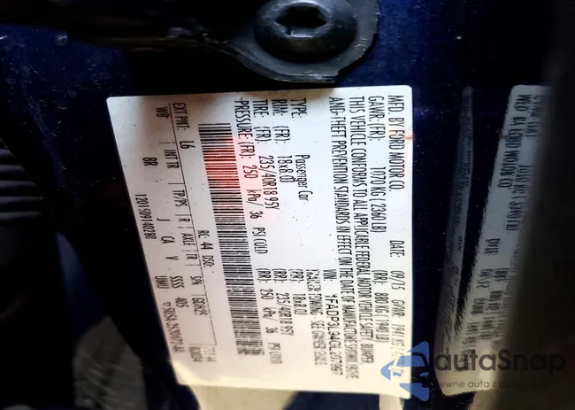 1FADP3L94GL207997: 99212505