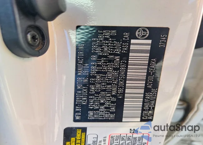 4T1BE30K75U408973: 72643765