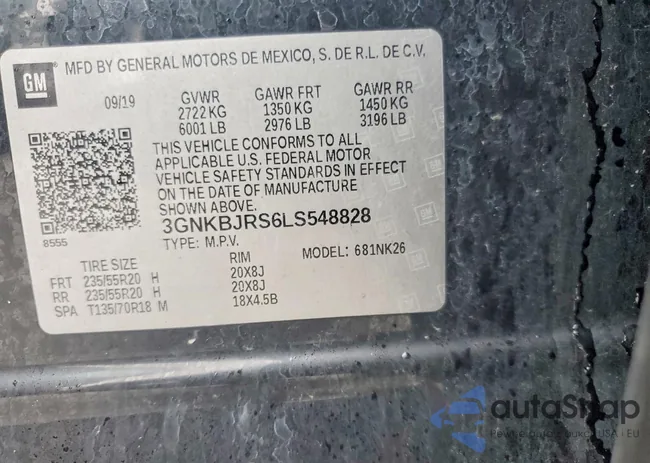 3GNKBJRS6LS548828: 73083785