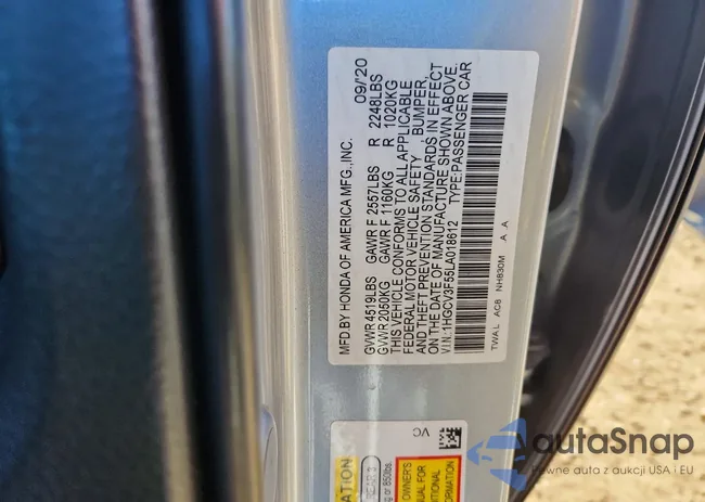 1HGCV3F55LA018612: 73969155