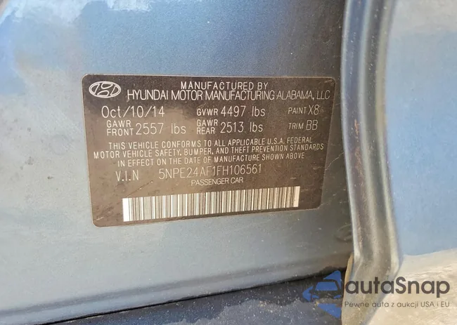 5NPE24AF1FH106561: 73296305