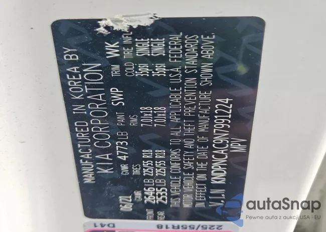 KNDPNCAC9N7991224: 72417455