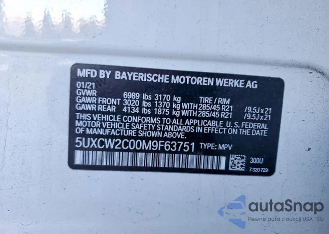 5UXCW2C00M9F63751: 73458955