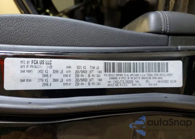 1C4SDJCT3LC262235: 99618495