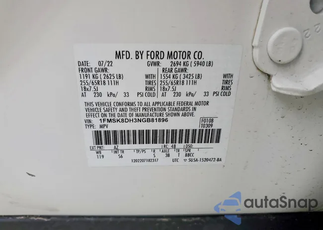 1FMSK8DH3NGB81896: 74486735